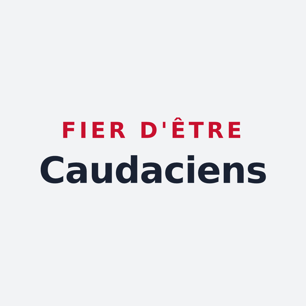 Poster « Fier d'être Caudaciens » — design pour La Queue-en-Brie