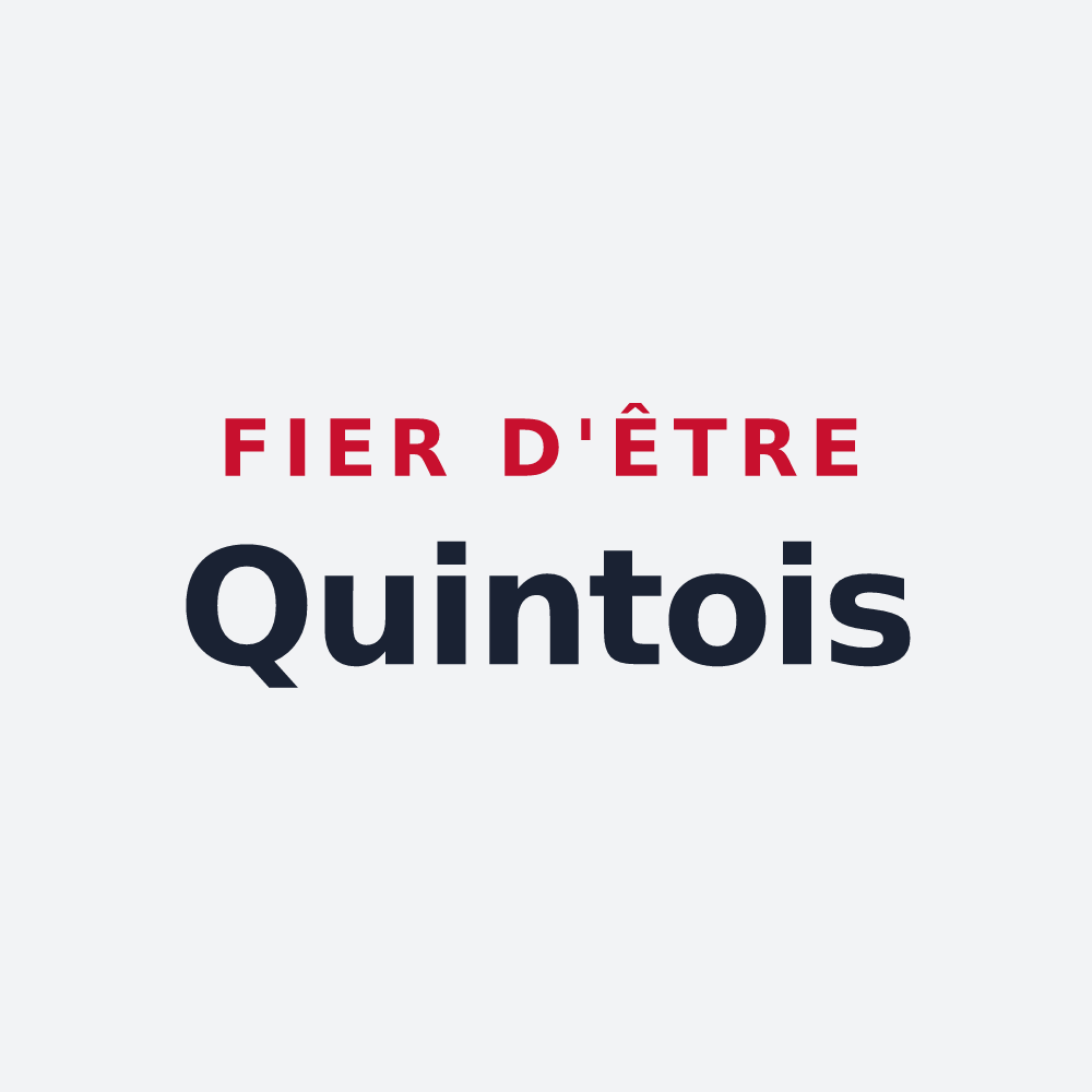 Poster « Fier d'être Quintois » — design pour La Quinte
