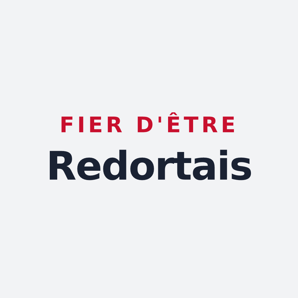 Poster « Fier d'être Redortais » — design pour La Redorte
