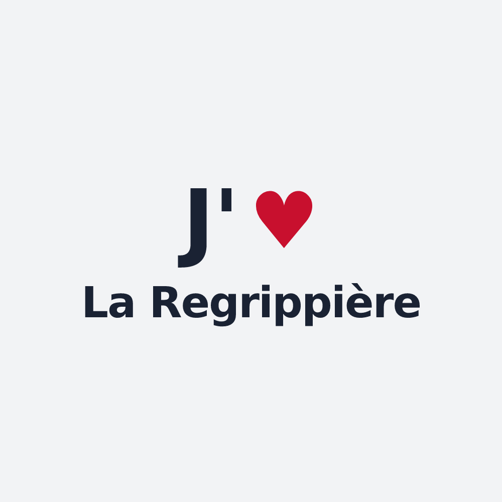 Poster personnalisé La Regrippière — design J'aime La Regrippière
