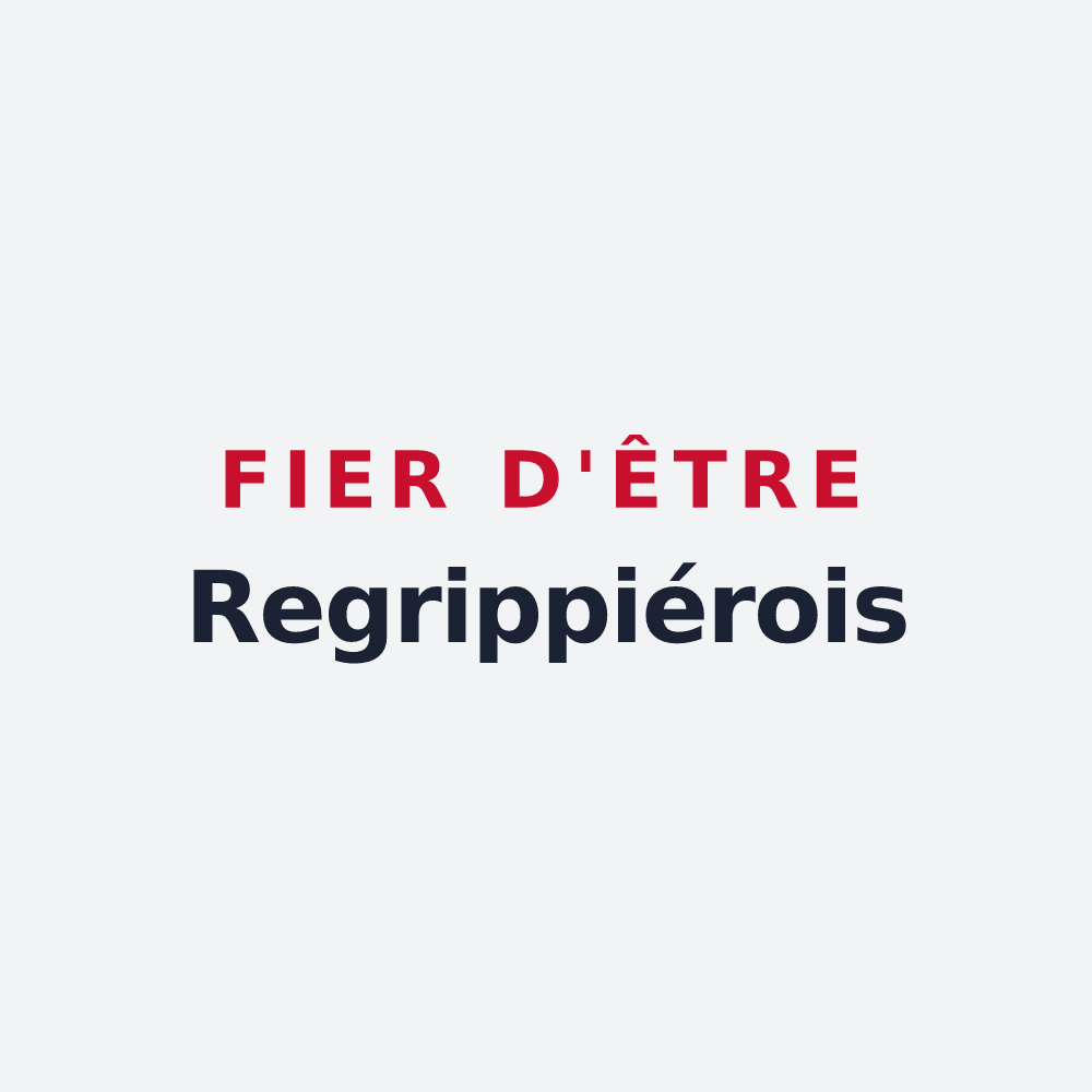 Poster « Fier d'être Regrippiérois » — design pour La Regrippière