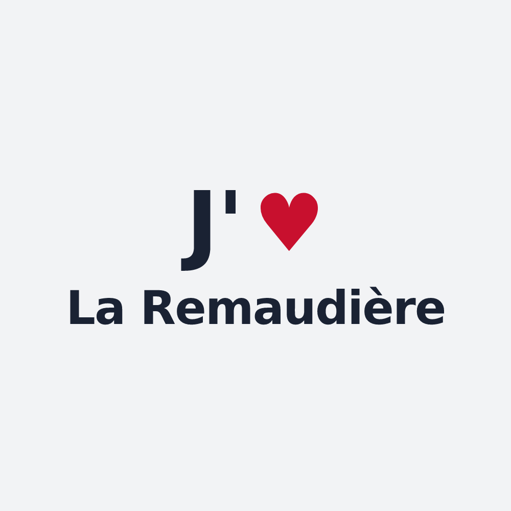 Poster personnalisé La Remaudière — design J'aime La Remaudière