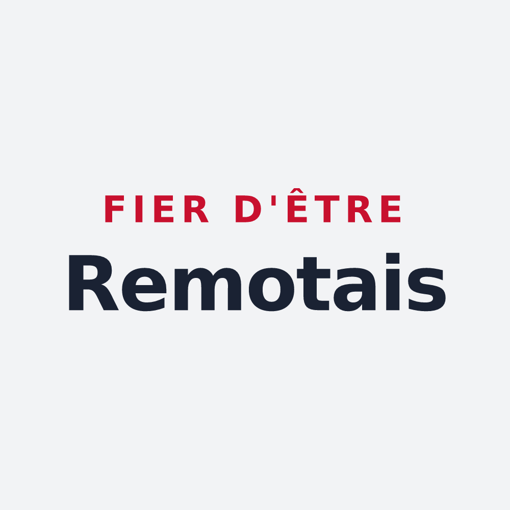 Poster « Fier d'être Remotais » — design pour La Remuée