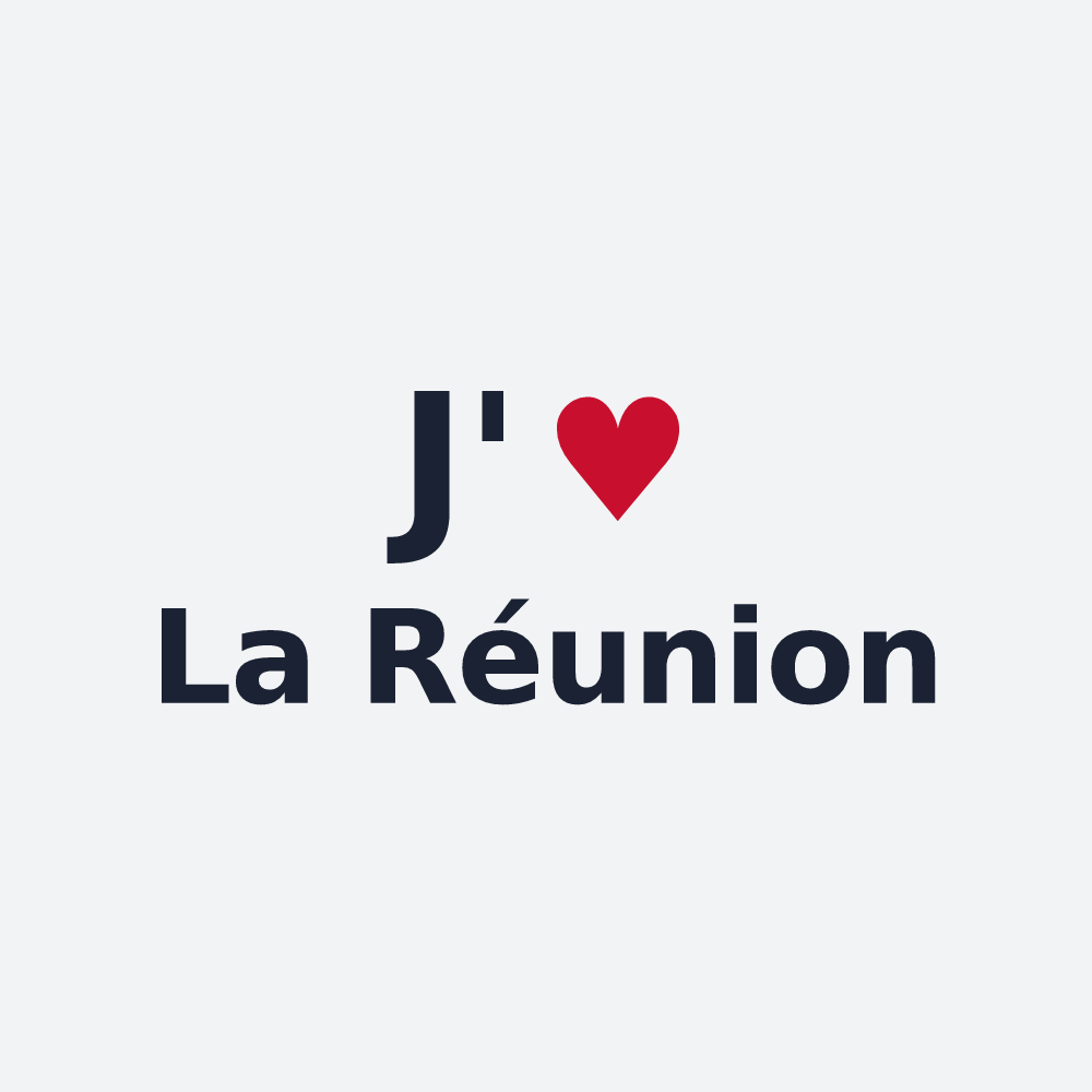 Poster personnalisé La Réunion — design J'aime La Réunion