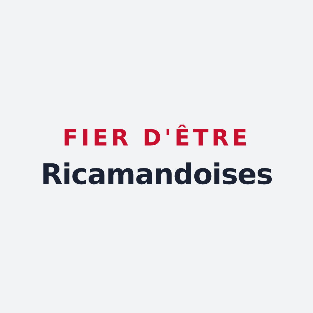 Poster « Fier d'être Ricamandoises » — design pour La Ricamarie