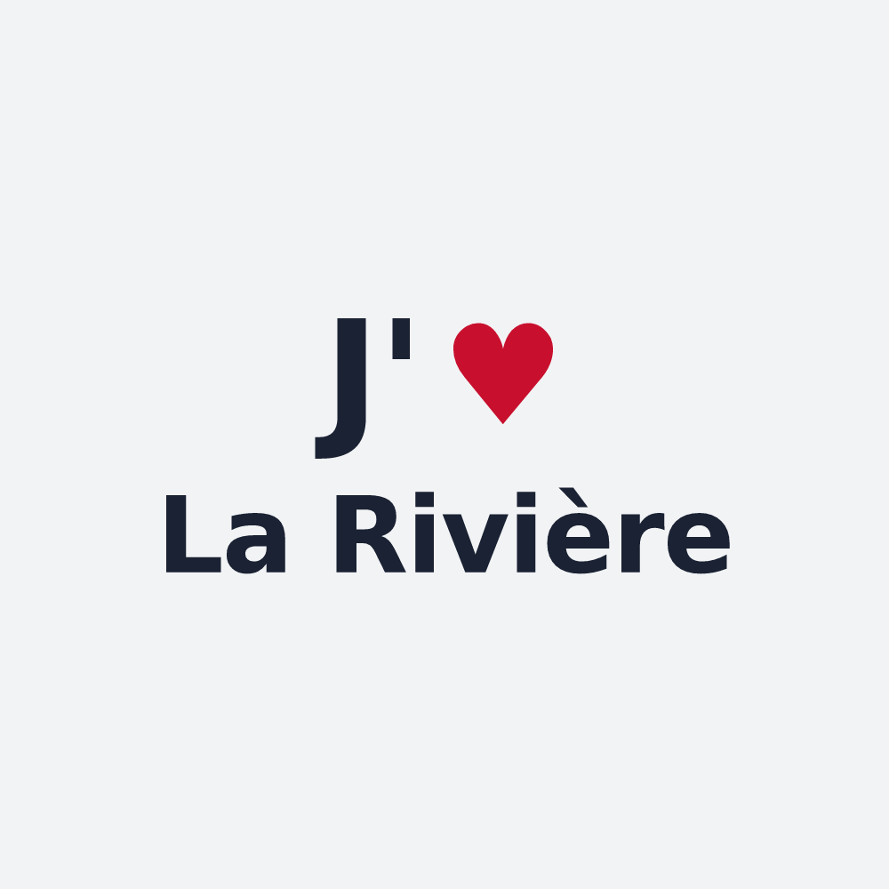 Poster personnalisé La Rivière — design J'aime La Rivière