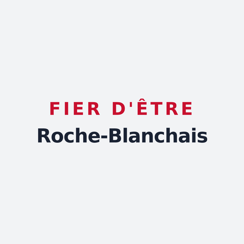 Poster « Fier d'être Roche-Blanchais » — design pour La Roche-Blanche