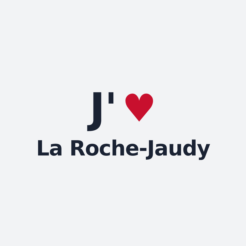 Poster personnalisé La Roche-Jaudy — design J'aime La Roche-Jaudy