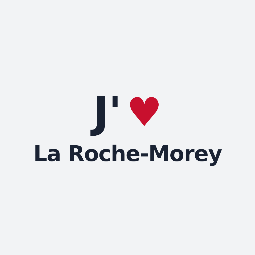 Poster personnalisé La Roche-Morey — design J'aime La Roche-Morey