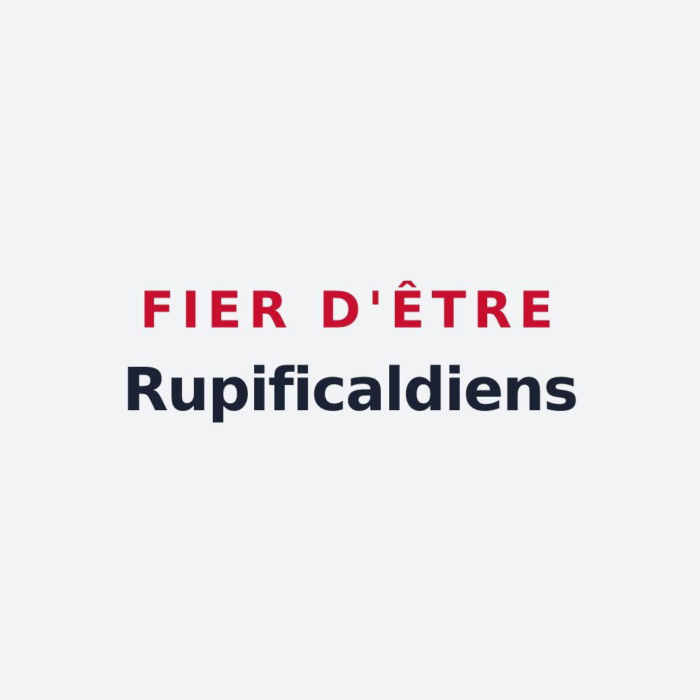Poster « Fier d'être Rupificaldiens » — design pour La Rochefoucauld-en-Angoumois