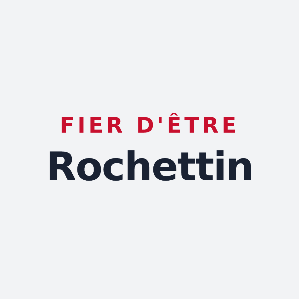 Poster « Fier d'être Rochettin » — design pour La Rochette