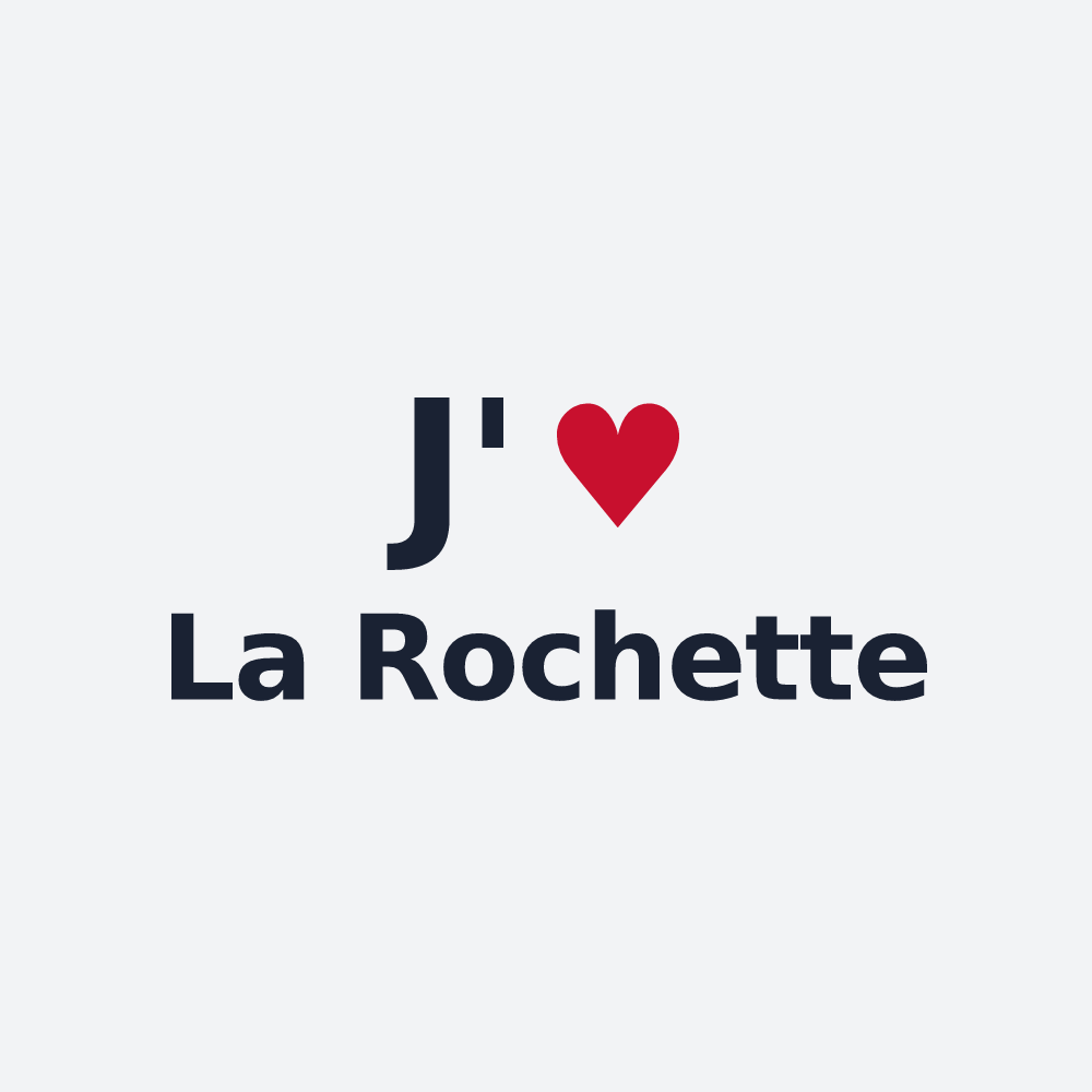 Poster personnalisé La Rochette — design J'aime La Rochette