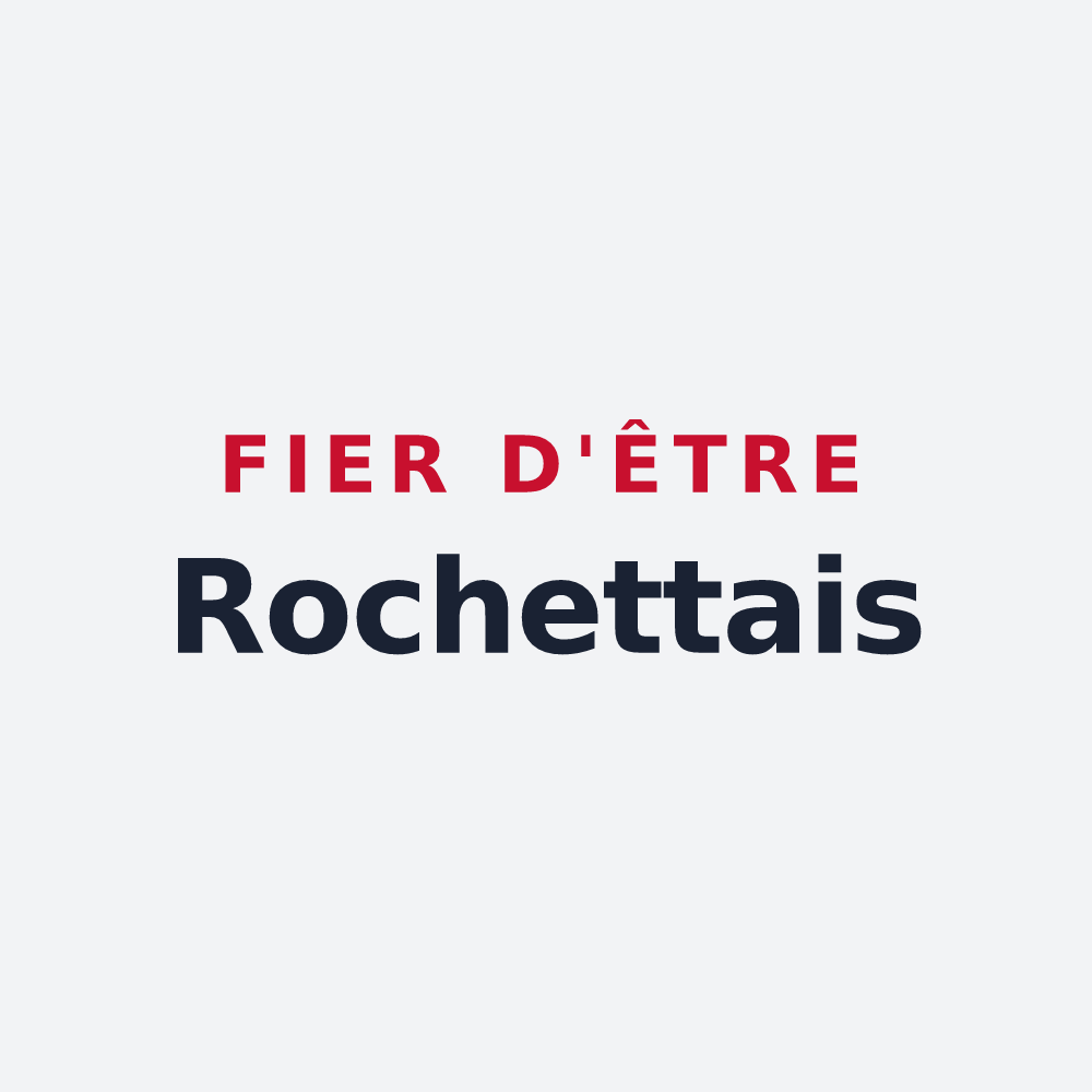 Poster « Fier d'être Rochettais » — design pour La Rochette-du-Buis
