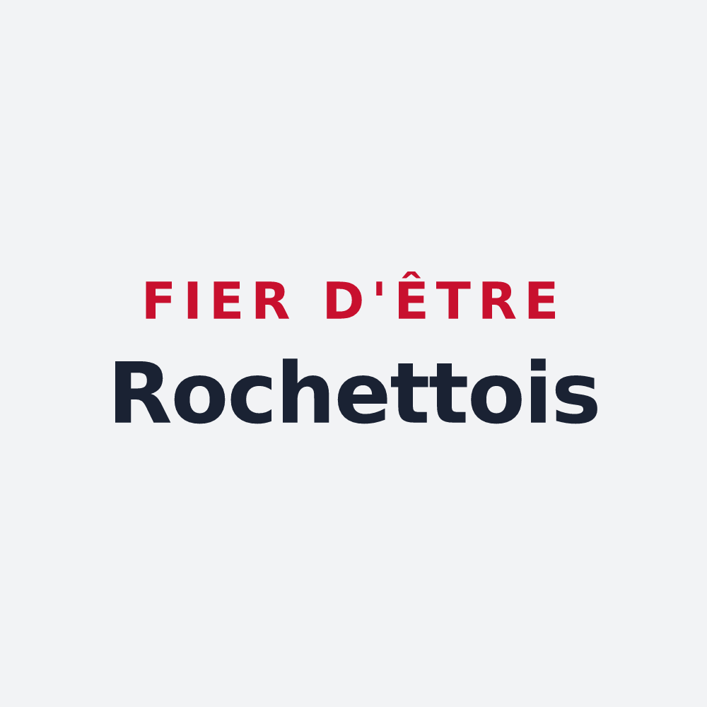 Poster « Fier d'être Rochettois » — design pour La Rochette
