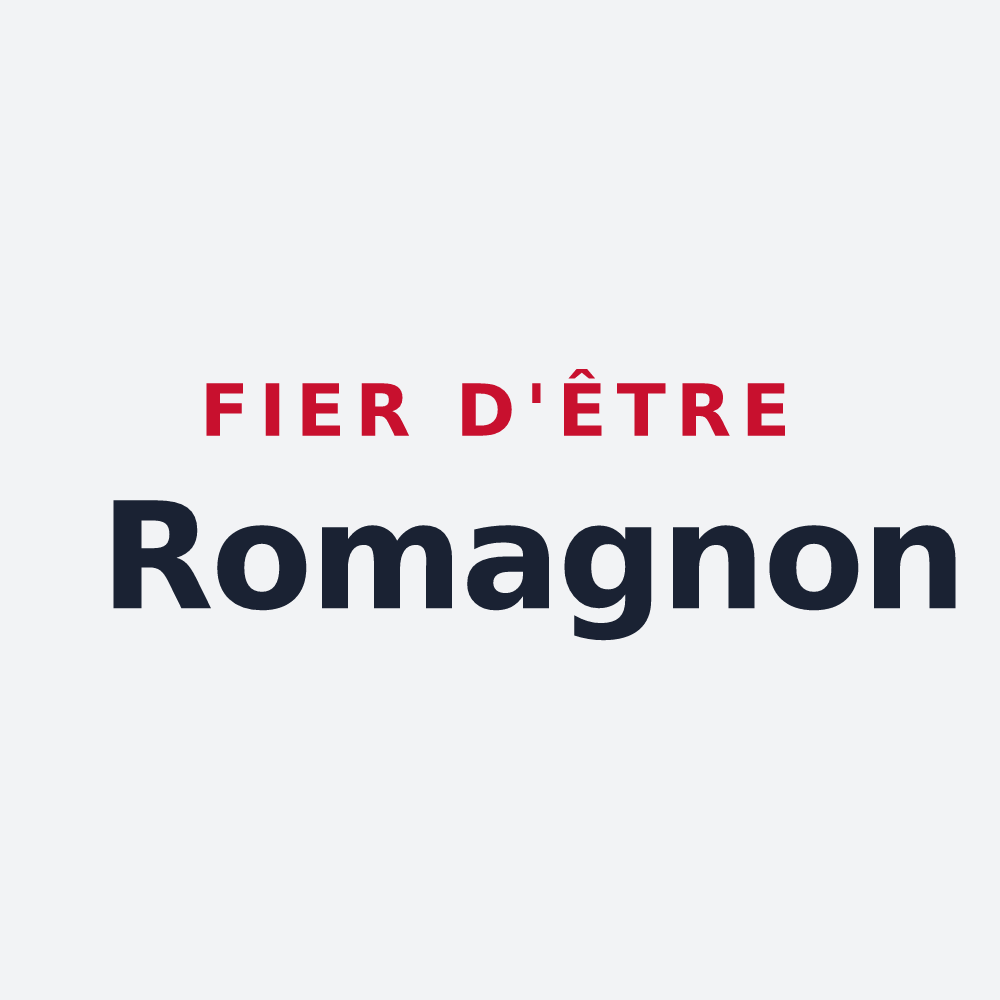 Poster « Fier d'être Romagnon » — design pour La Romagne