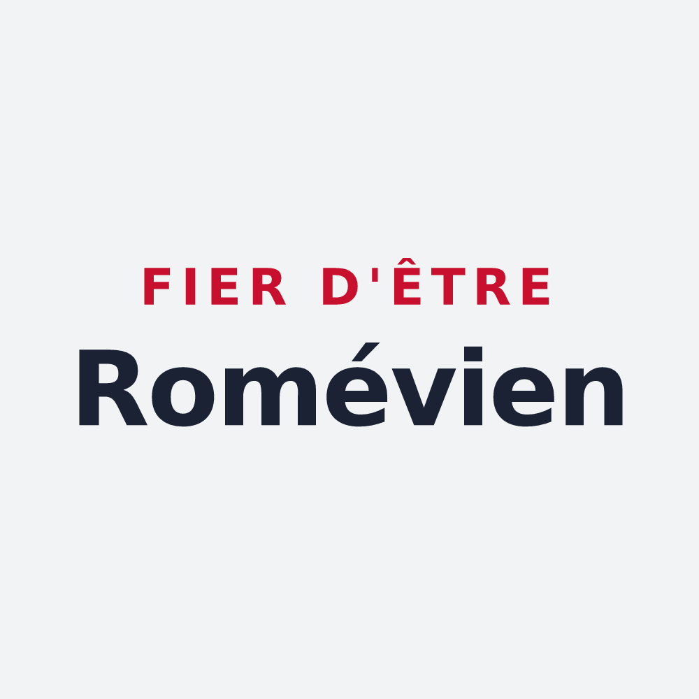 Poster « Fier d'être Romévien » — design pour La Romieu