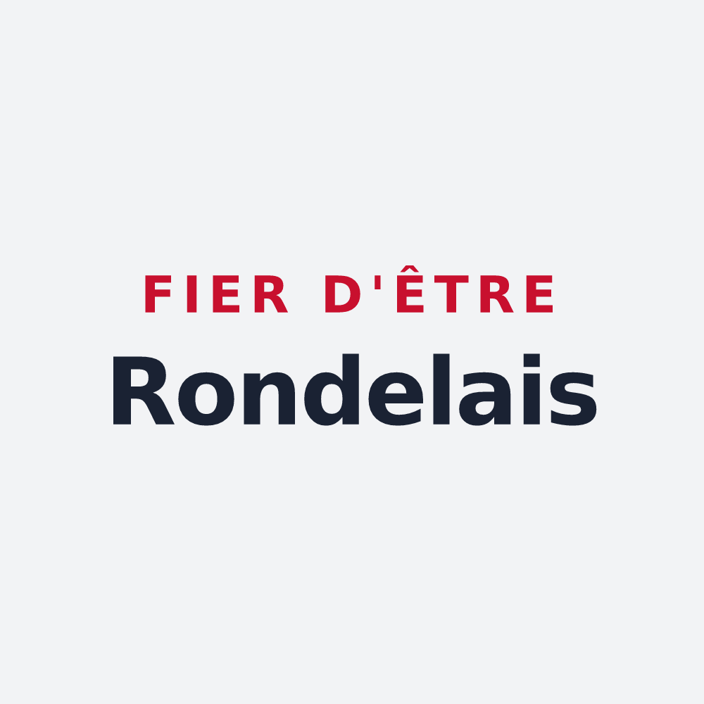 Poster « Fier d'être Rondelais » — design pour La Ronde