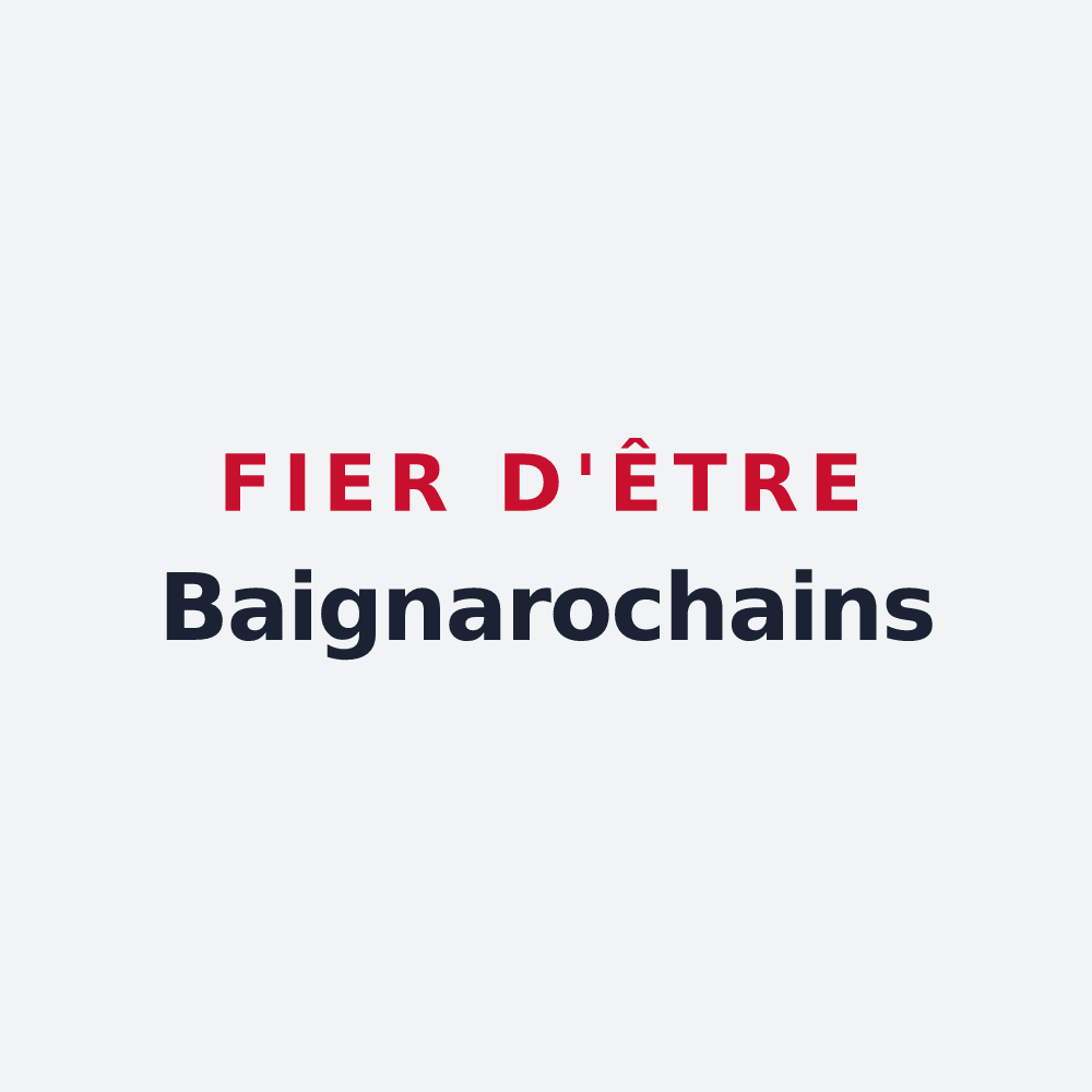 Poster « Fier d'être Baignarochains » — design pour La Roque-Baignard