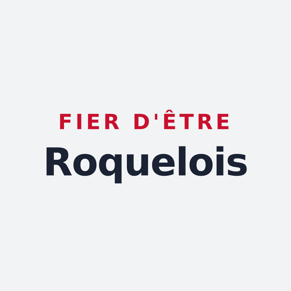 Poster « Fier d'être Roquelois » — design pour La Roque-Sainte-Marguerite