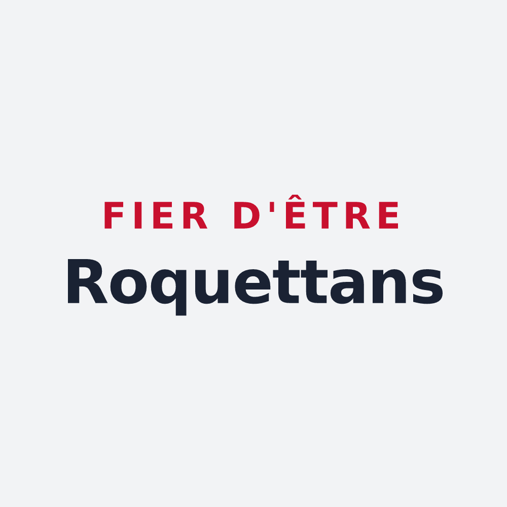 Poster « Fier d'être Roquettans » — design pour La Roquette-sur-Var