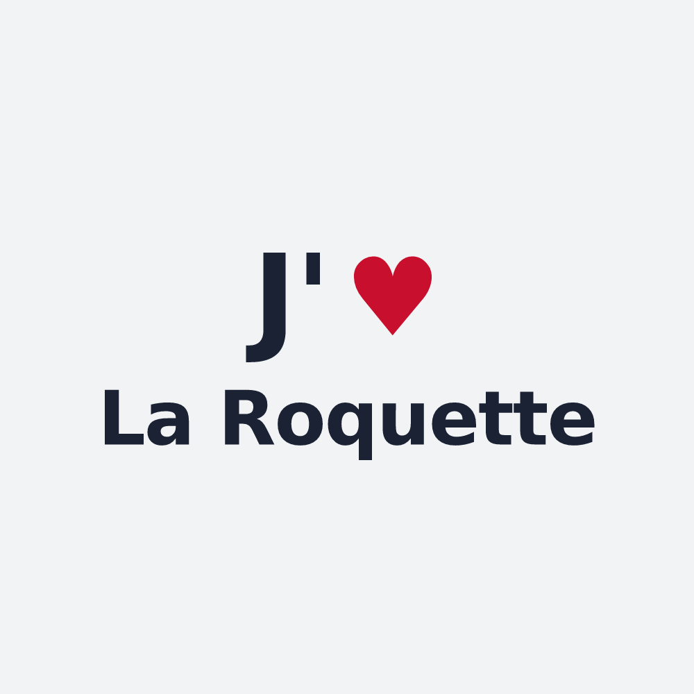 Poster personnalisé La Roquette — design J'aime La Roquette