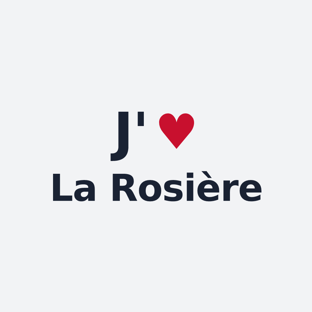 Poster personnalisé La Rosière — design J'aime La Rosière