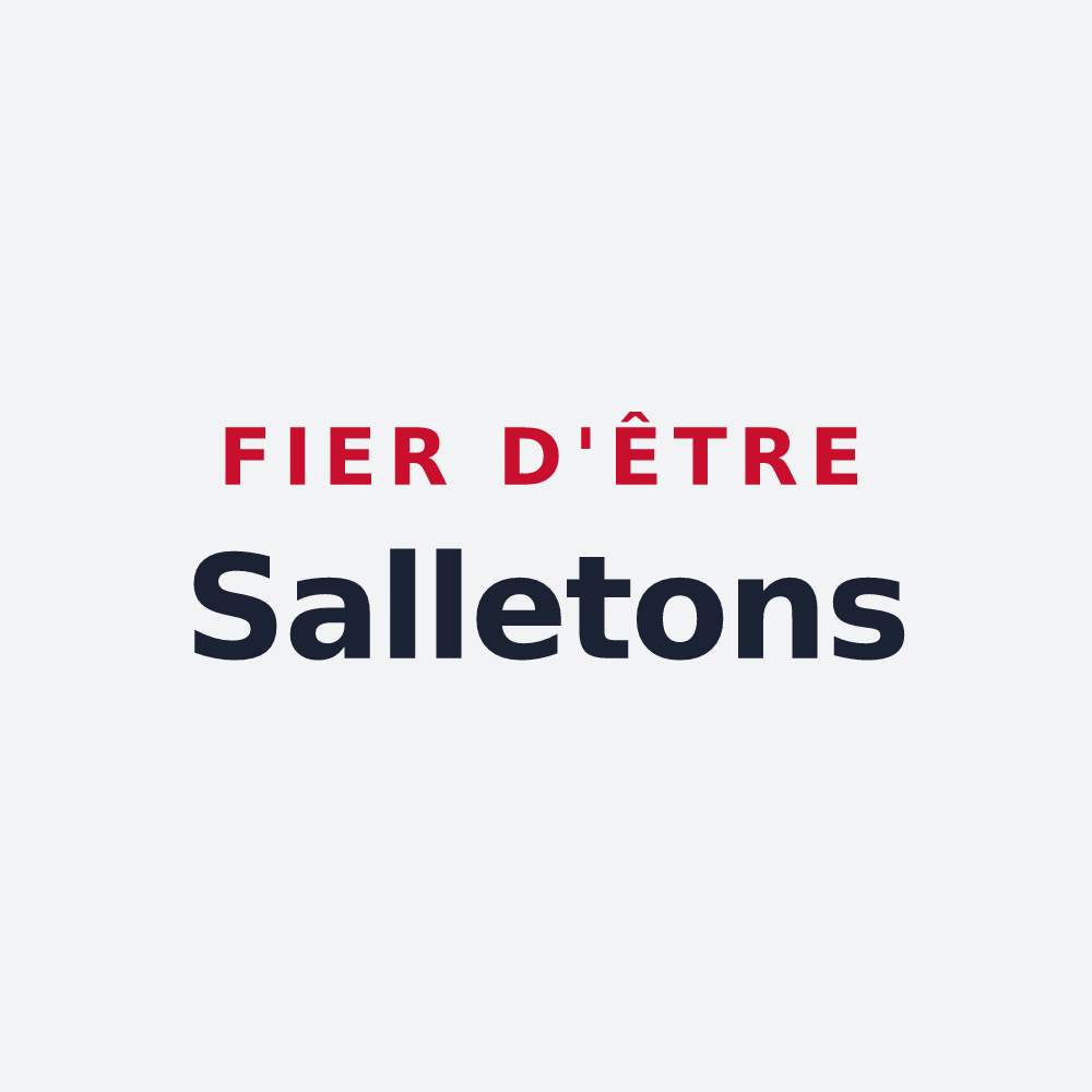 Poster « Fier d'être Salletons » — design pour La Salle-en-Beaumont