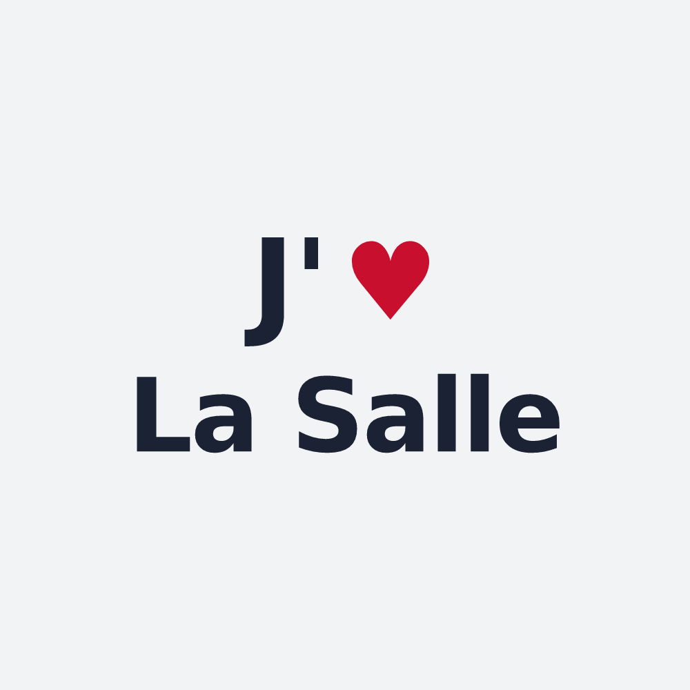 Poster personnalisé La Salle — design J'aime La Salle