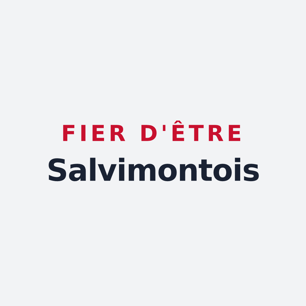 Poster « Fier d'être Salvimontois » — design pour La Salvetat-Belmontet