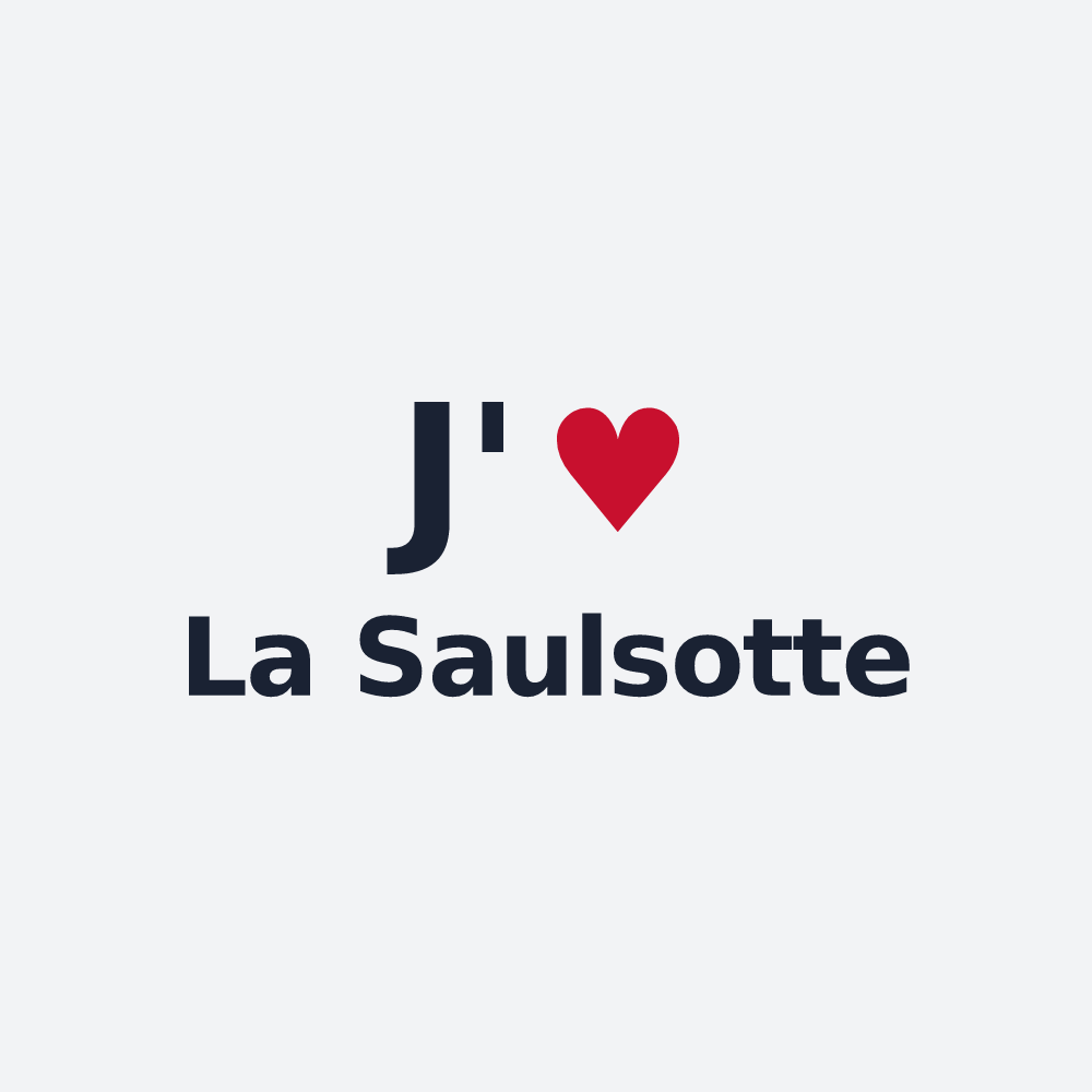 Poster personnalisé La Saulsotte — design J'aime La Saulsotte