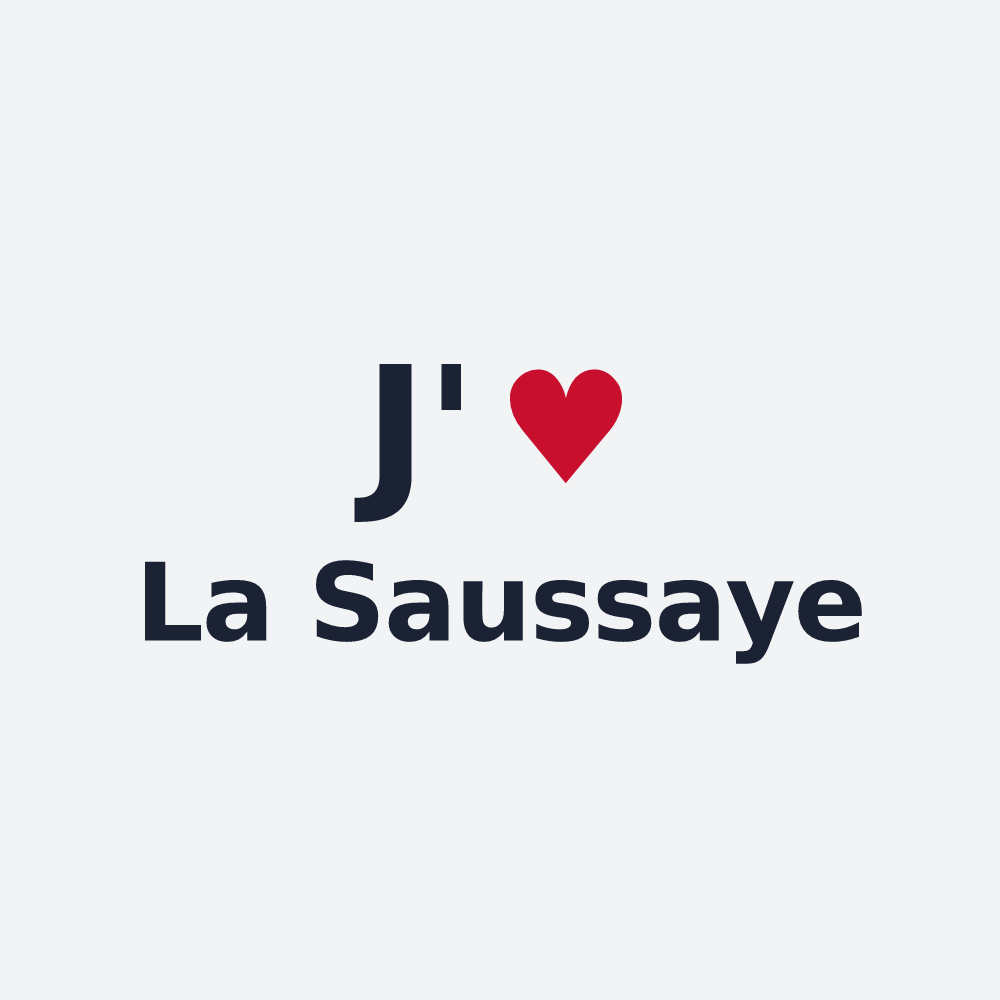 Poster personnalisé La Saussaye — design J'aime La Saussaye