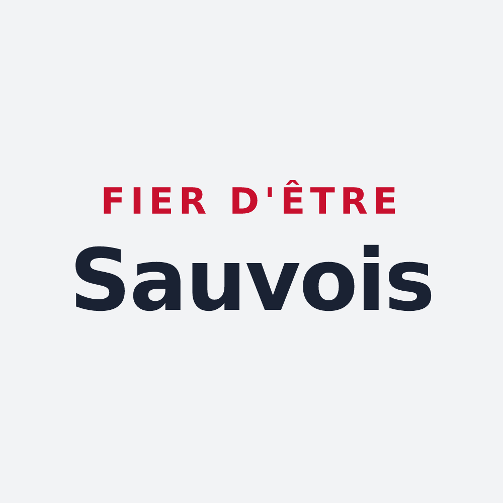 Poster « Fier d'être Sauvois » — design pour La Sauve
