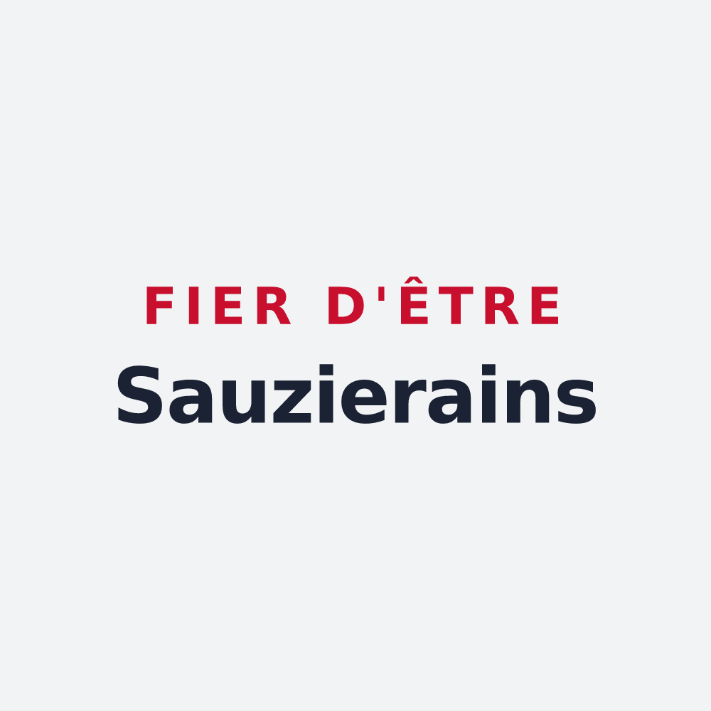Poster « Fier d'être Sauzierains » — design pour La Sauzière-Saint-Jean