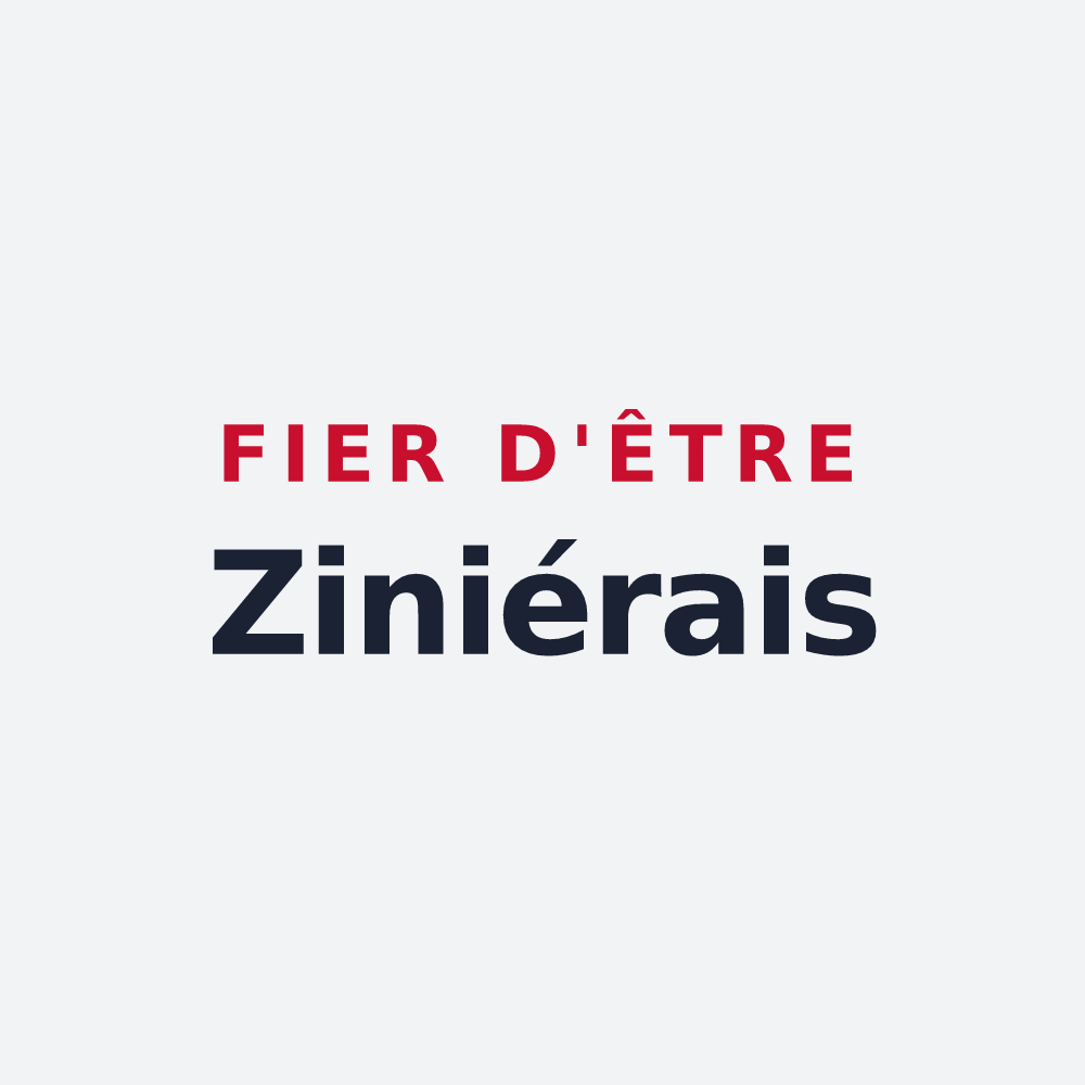 Poster « Fier d'être Ziniérais » — design pour La Séguinière