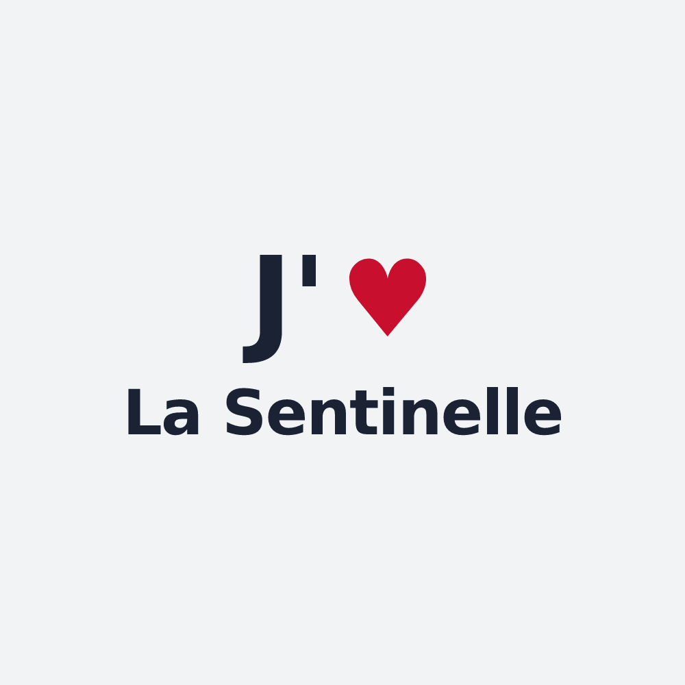 Poster personnalisé La Sentinelle — design J'aime La Sentinelle