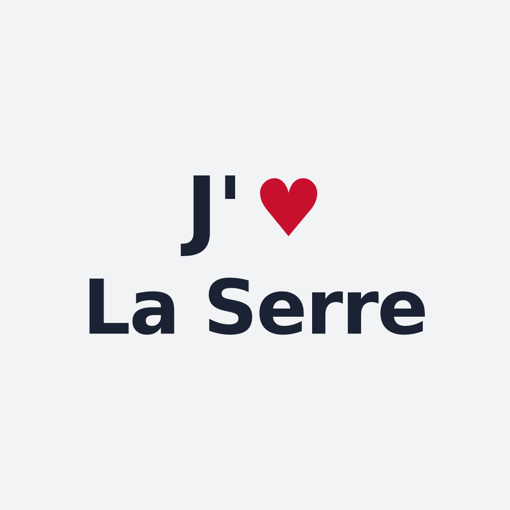 Poster personnalisé La Serre — design J'aime La Serre