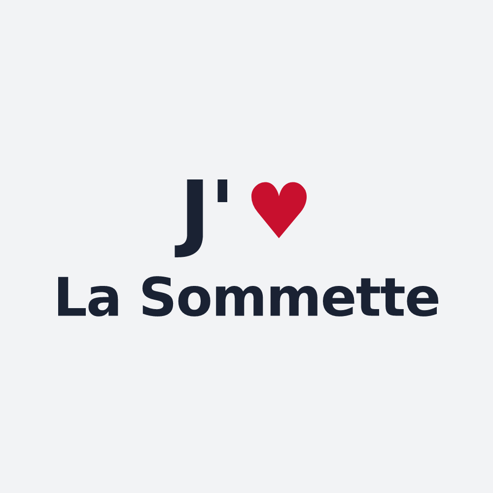 Poster personnalisé La Sommette — design J'aime La Sommette