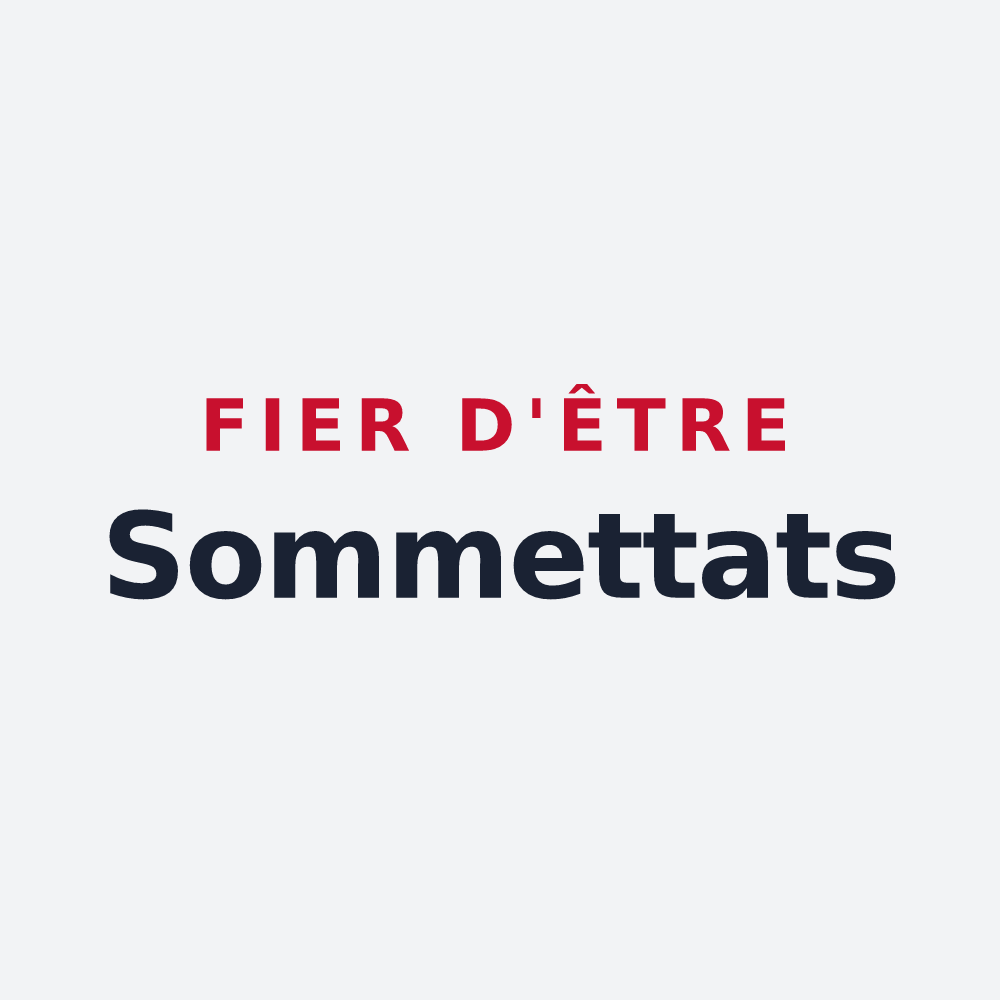 Poster « Fier d'être Sommettats » — design pour La Sommette