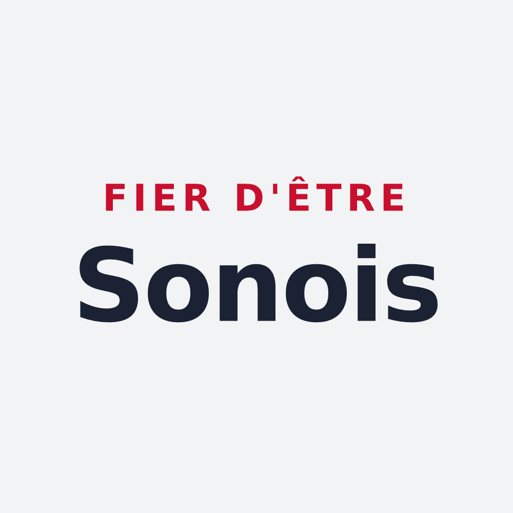 Poster « Fier d'être Sonois » — design pour La Sône