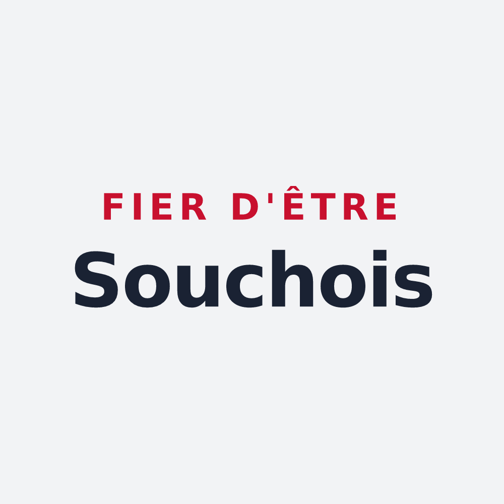 Poster « Fier d'être Souchois » — design pour La Souche