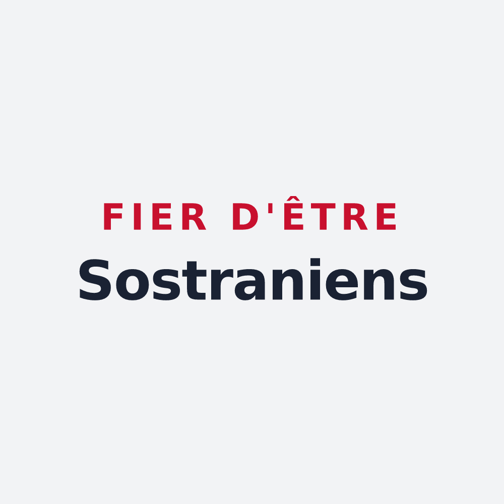 Poster « Fier d'être Sostraniens » — design pour La Souterraine