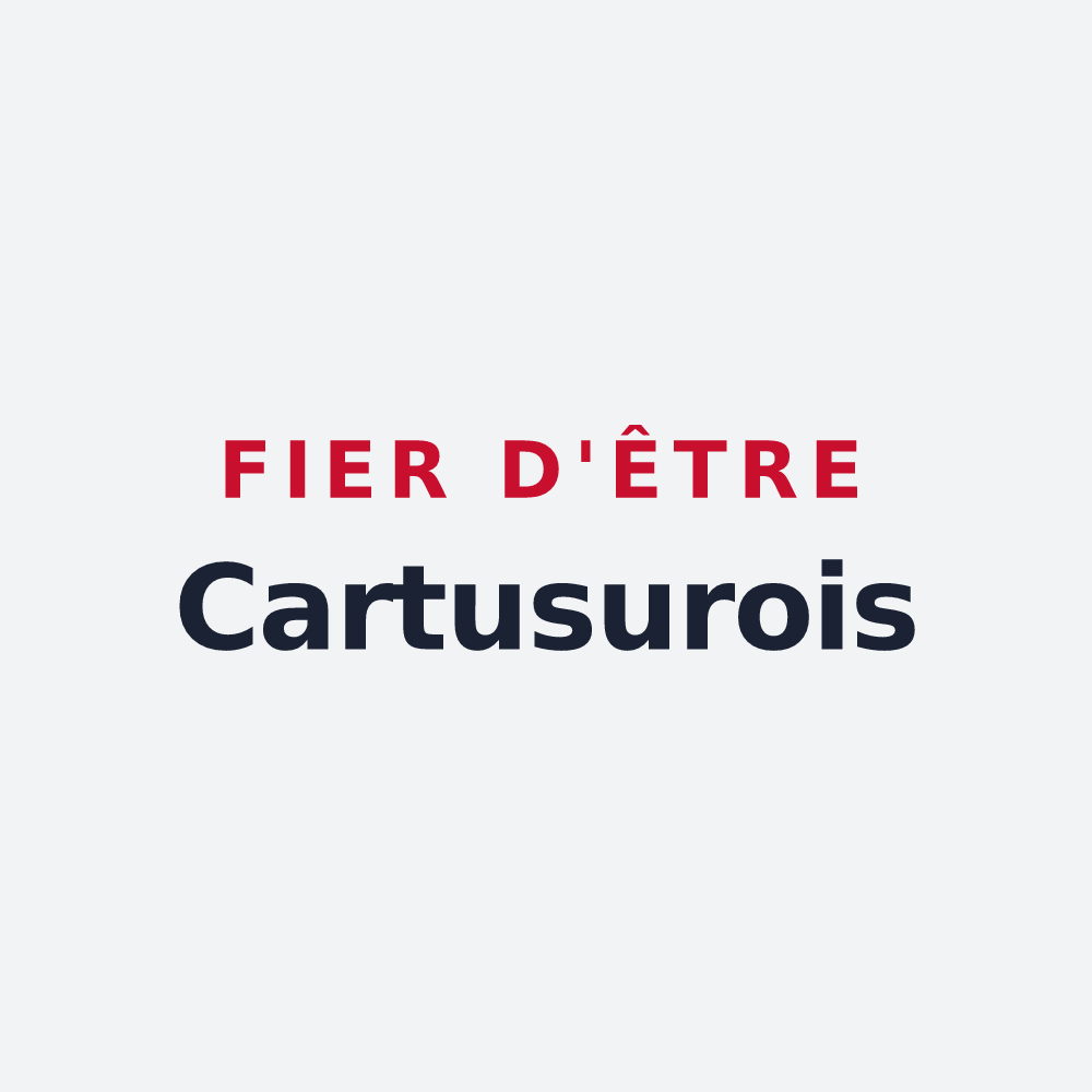 Poster « Fier d'être Cartusurois » — design pour La Sure en Chartreuse