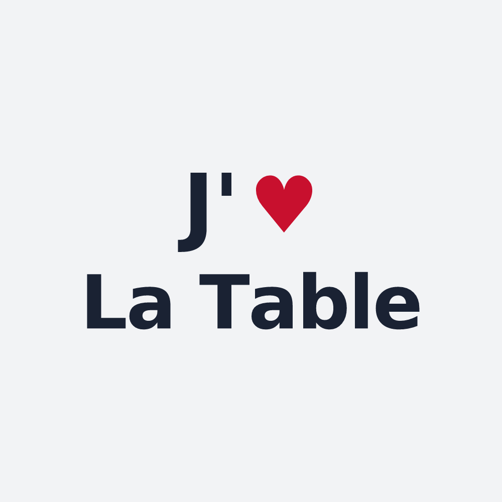 Poster personnalisé La Table — design J'aime La Table