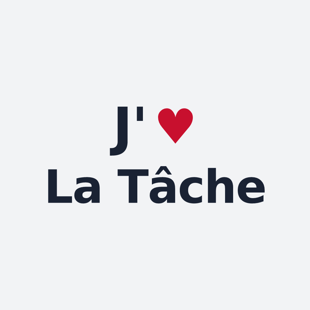 Poster personnalisé La Tâche — design J'aime La Tâche