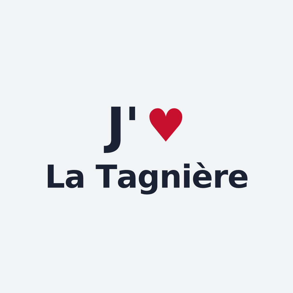 Poster personnalisé La Tagnière — design J'aime La Tagnière