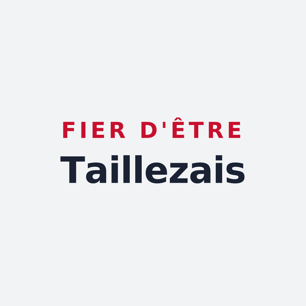 Poster « Fier d'être Taillezais » — design pour La Taillée