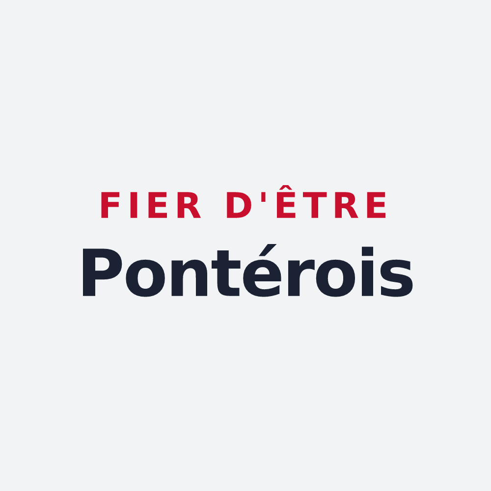 Poster « Fier d'être Pontérois » — design pour La Terrasse-sur-Dorlay
