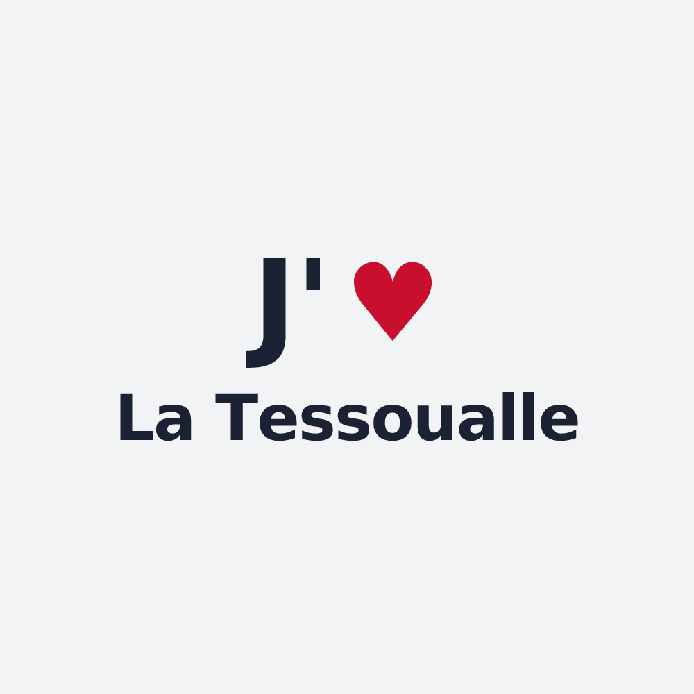 Poster personnalisé La Tessoualle — design « J'aime La Tessoualle » imprimé sur le poster