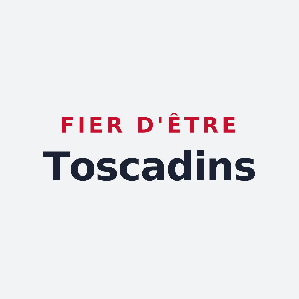 Poster « Fier d'être Toscadins » — design pour La Touche