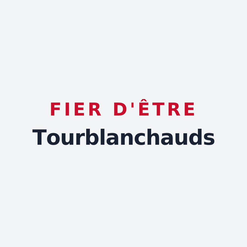 Poster « Fier d'être Tourblanchauds » — design pour La Tour-Blanche-Cercles